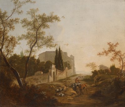 Landscape with a Rider near a Villa by Jan Snellink